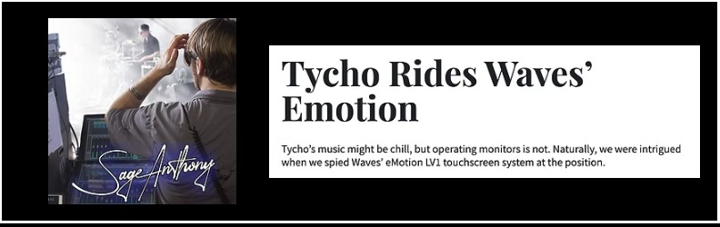 AudioTechnology: Tycho Rides Waves' Emotion